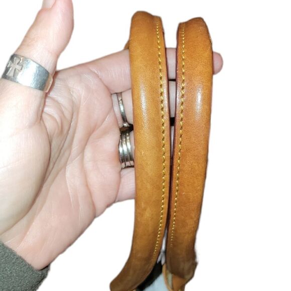 Dooney and Bourke Medium Canvas Leather Monogram Tote Purse Sand - Picture 7 of 15